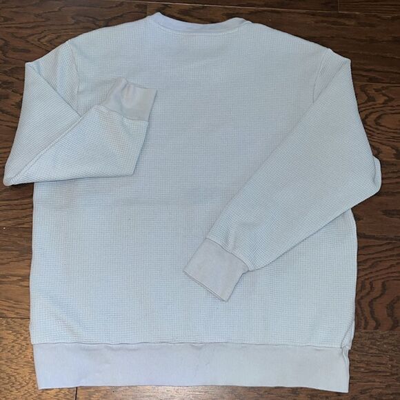 Urban Adidas crewneck front pocket blue gray shirt sweatshirt L men’s oversized - Picture 5 of 5